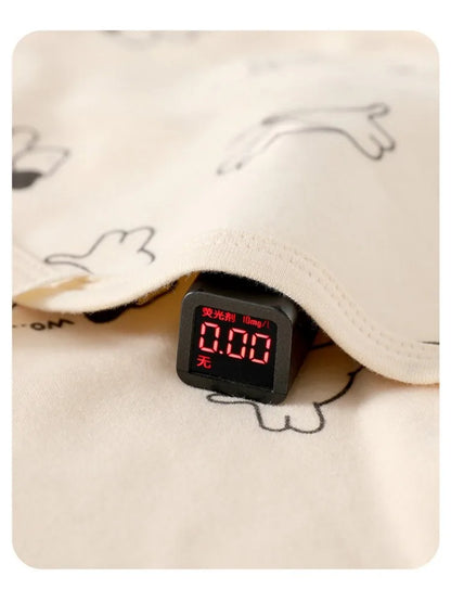 AYNIGIELL Spring Autumn 0-6 Months Baby Jumpsuit Cartoon Pattern Male and Female Infants 100%Cotton Rompers Infant Clothing