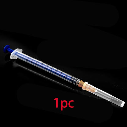 50Pcs/1Pc Disposable 1Ml/Cc Lab Syringe with 1" Needle, Individually Sealed Package