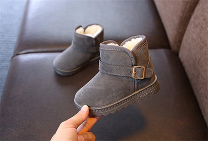 Fashion Children Casual Shoes Girls Boys Cotton Snow Boots Warm Kids Boots Boy Winter Cotton Shoes Sneakers ботинки мартин