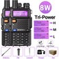1/2PCS Baofeng UV 5R 5W 8W Walkie Talkie Portable Ham CB Radio Dual Band VHF UHF FM Transceiver Two Way Radio UV82 S9 K5 Plus