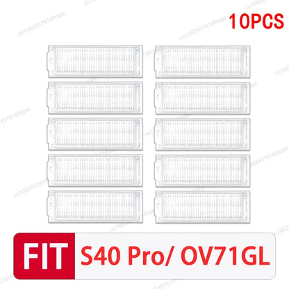 For Xiaomi S40 PRO / OV71GL Robot vacuum cleaner Accessories Main Side Brush Mop Cloth Filter Dust Bag Replacement Spare Parts