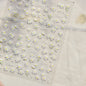 White Flower Petal Cherry Blossom Peach Blossom Falling Petal Floral Gradient 5D Self Adhesive Nail Art Sticker Manicure Decals