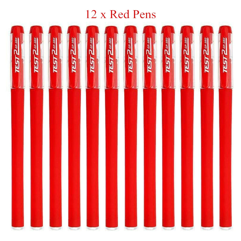 3 Gel Pens + 50 Refills Set 0.38mm Black Blue Red Ink Bulk Pens Thin Tip Journal Writing School Supplies Stationery Wholesale