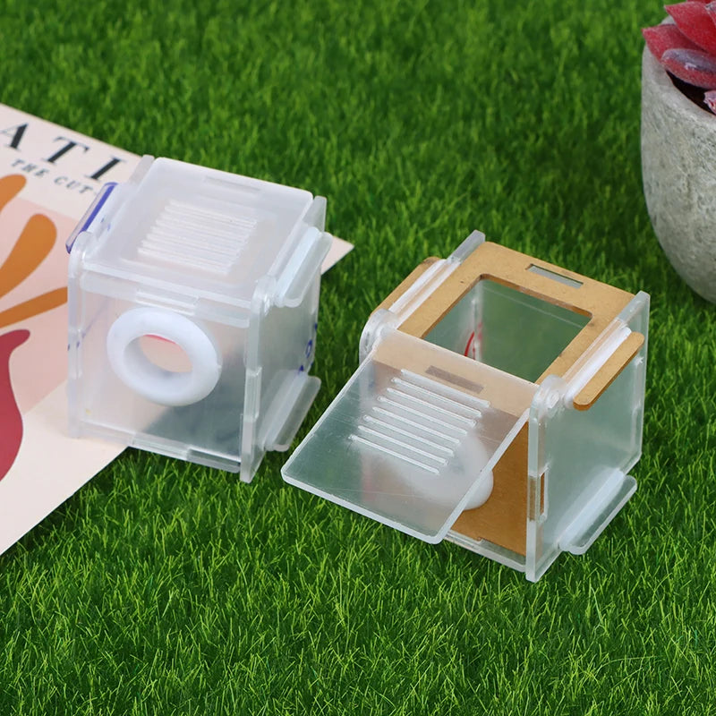1pc Ant Nest Glass Tube Mini Ant Nest with Active Zone Insect House Acrylic Ant Farm 15/18mm Caliber Test Tube Nest