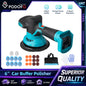 Podofo 6 Gear 5500 RPM Cordless Brushless Car Polisher 6 In 1 Mini Car Buffers Polishers Kit Fit Makita Battery Orbital Polisher For Car Boat Detailing, Polishing, Scratch Removing Without Battery With Storage Bag