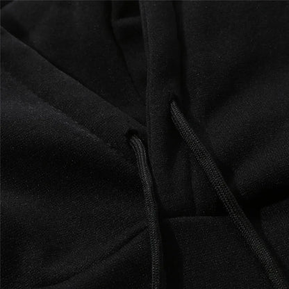 Men Tracksuit 2 Pieces Sets Hooded Sweatshirt +Drawstring Pants Male Hoodies Running Sportswear Men Women Autumn Sportwear