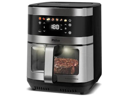 Air Fryer Philco PAF90C Black and Inox Digital 9L 53802087 - 220V