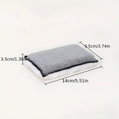 2/24PCS Soft Double Side Microfiber Scrubbing Sponge Car Leather Cleaning Microfiber Towel Wax Sponge Auto Detailing Tools