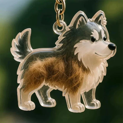 New Clear Puppy Hair Memorial Keepsake Capsule Pet's Dog Fur Container DIY Pendant Keychain Decor Pet Lovers Home Display Gifts