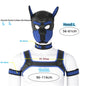 XL Large Size Puppy Cosplay Neoprene Fetish Hood Mask Kit with Chest Strap Collar Armband Sex Costumes for Bdsm Slave Role Play