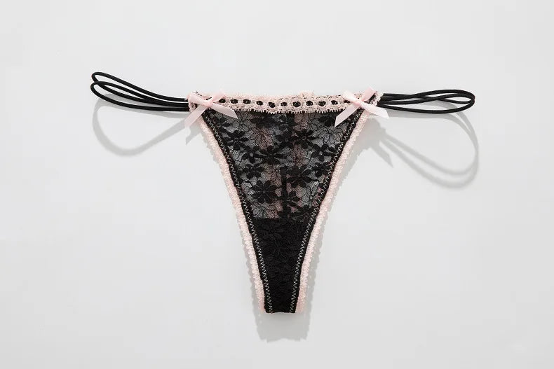 Lace Bow Panties sexy female lingerie Daily Wear Home Wear Solid underwear women Low Waist Panties Breathable трусы женские