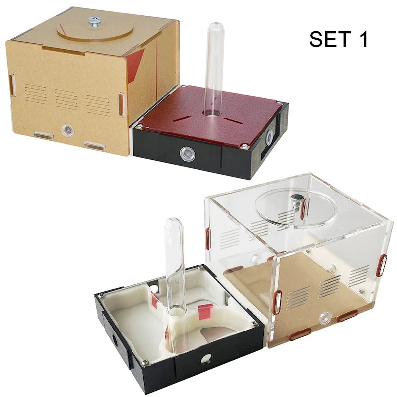 Acrylic Ant Farm Unlimited Expansion Ant Nest with Feeding Area Gypsum Ant House Pet Anthill Workshop Moisturizing Water Tower