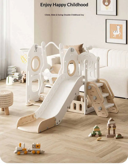 Fun Play Equipment for Children Multifunctional Kids Indoor Slide Swing Set Baby Small Home Amusement Park Playground Toy