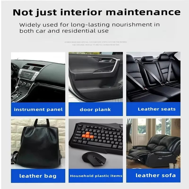 Car Plastic Care Paste Renovates Polishes Interior and Exterior Plastics Dustproof Dirt-Resistant and Adds Shine
