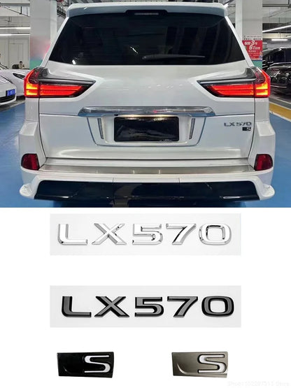 For Lexus LX570 S Accessories 2008-2019 Car Rear Trunk Special Emblem Badge Sticker Letter Rear Emblem