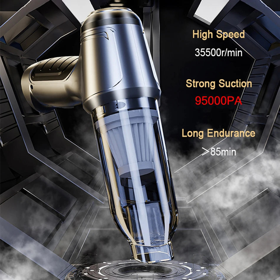 95000Pa Wireless Portable Vacuum Cleaner Car Vacuum Cleaner Handheld Mini ForCar Home Desktop Keyboard Cleaning Cordless Cleaner