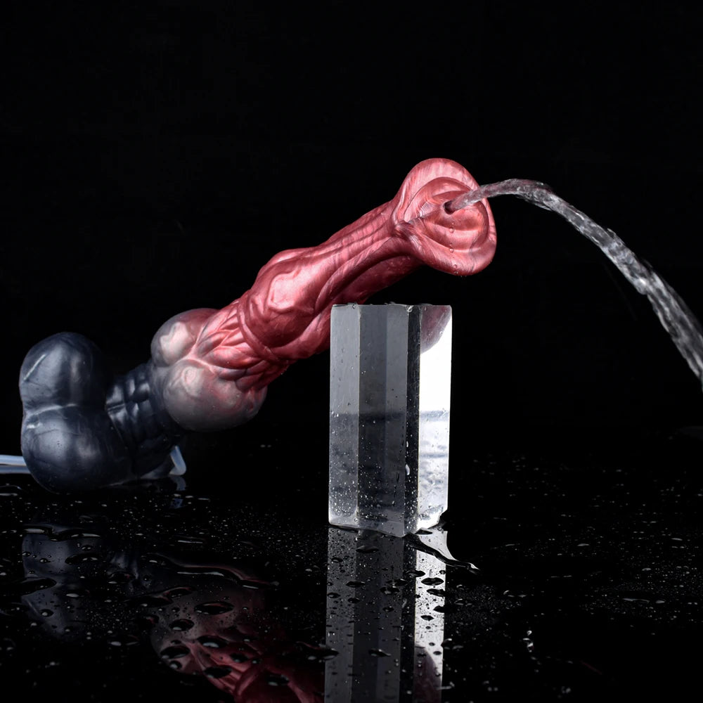 NNSX Horse Squirting Anal Plug Dildo Ejaculation Penis with Strong Sucker G-spot Stimulation Silicone Erotic Sex Toys For Woman