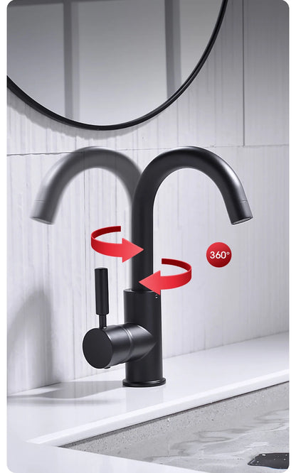 Brass Black Bathroom Basin Faucet Cold And Hot Water Mixer Sink Tap Nickel Brushed Gold Rose Bronze Taps with Pop Up Drain