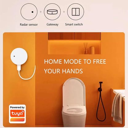 ZigBee Wifi 24G MmWave Human Presence Motion Sensor Radar Wave Human Detector Motion Detector Tuya Hub SmartLife Home Automation