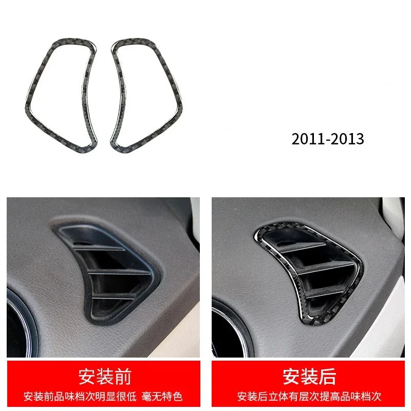Fit for Ford Fusion Mondeo 2013–2019 Carbon Fiber Style ABS Interior Panel Cover Trim Stickers Car Decor Accessories