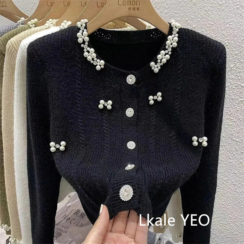 New Autumn And Winter 2025 Design Sense Short Women Knitted Cardigan Sweater Coat Casual Temperament Female Sweater Jacket
