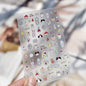 5D Starfish Fish Tail Small Fish Blue Bow Shell Silver Glitter Star Nail Art Stickers Ocean Fantasy Summer Nail Decals Manicure