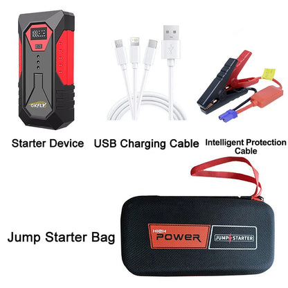 GKFLY 2000A/3000A/4000A Car Jump Starter Power Bank Petrol Diesel Car Battery Charger Starting For Auto Battery Booster