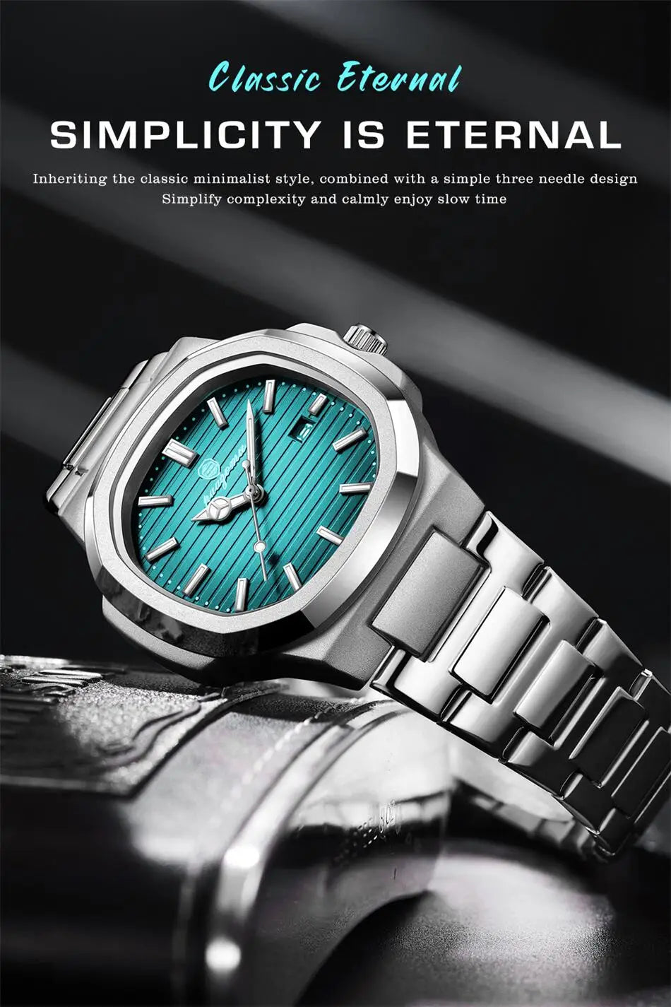 2026 New For Men Fashion Brand Male Watch Waterproof Luminous Stainless Steel Watches  Date Week Casual Quartz Men's Clock Reloj