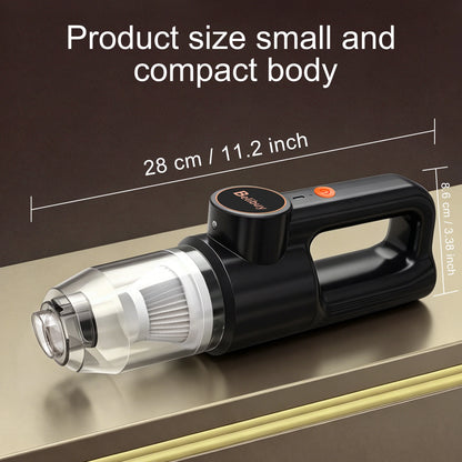 Cordless Portable Handheld Vacuum Cleaner, Mini Wireless Car Vacuum Cleaner with Ergonomic Handheld Design, High Power Strong Suction Rechargeable Handheld Vacuum for Car Household Dust Debris Pet Hair Removal One-Key LED Lig