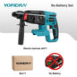 YOFIDRA Brushless Electric Hammer Impact Drill 26MM Cordless Woodworking Impact Drill Power Tools Set For Makita 18V Battery Pin