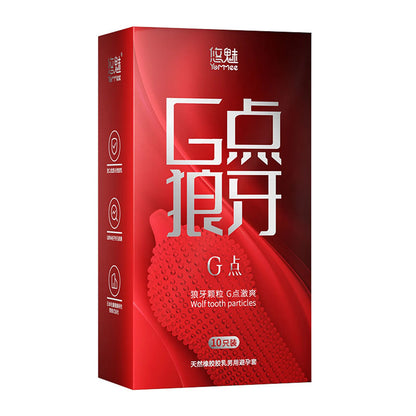 Unusual thin Condoms for couple Women G-spot Stimulation condom with mustache spike sleeve presentations Adult sex products
