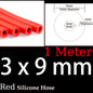 3x9mm Inner Diameter 3mm Thickness 3mm Blue Red Black Car Vacuum Silicone Hose Universal Racing Line Pipe Tube 1/2/3/5/10 meters
