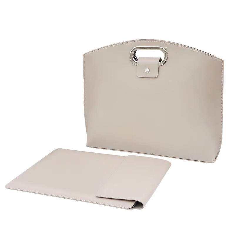 Laptop Bag Men Women Business Portable Computer Case Storage Purses Hand Document Bags Luxury Upscale Tote Waterproof Briefcase