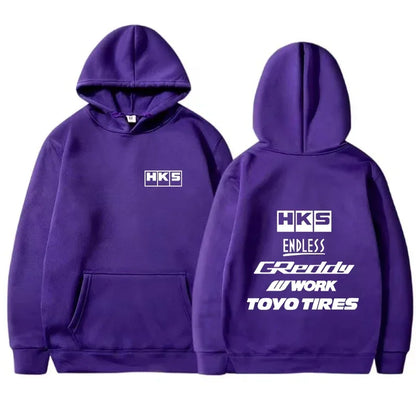2025 Men Fashion Cool Hoodie Japan JDM Modified Car HKS ENDLESS Hoody Men Women Vintage Casual Sweatshirt Long Sleeve Pullovers
