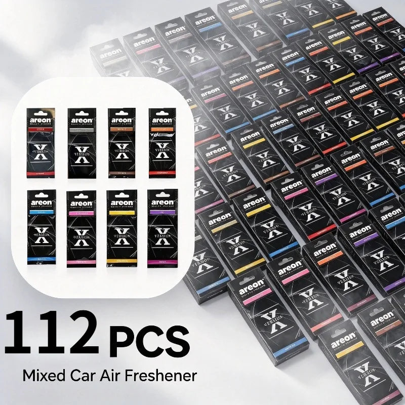 Areon X Version Mixed Scent Hanging Car Air Freshener Assorted Fragrance Paper Sheets For Auto Home Pack Of 8 To 216 Mixed Pcs