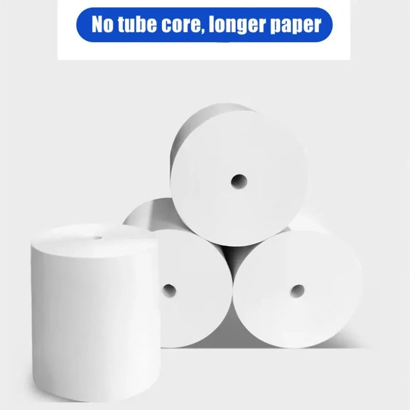 80MM Thermal Receipt Paper 3/6/10 Rolls White Paper For Mini Portable Thermal Receipt Printer For Supermarket Business Printing