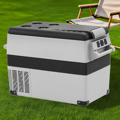 Podofo 35L 45L 55L Portable Car Compressor Refrigerator LED Display Low Noise 12V 24V DC Cooler For Outdoor Camping Travel