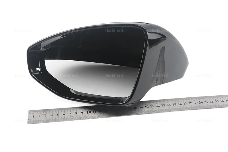 High Quality Carbon Fiber Glossy Black Replacement Side Mirror Covers Cap for Audi A6 S6 RS6 C8 A7 S7 RS7 A8 Left hand Drive