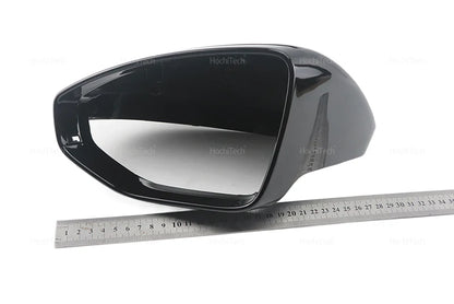 High Quality Carbon Fiber Glossy Black Replacement Side Mirror Covers Cap for Audi A6 S6 RS6 C8 A7 S7 RS7 A8 Left hand Drive