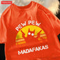 Pew Pew Madafakas Cat With Two Guns T-Shirts Man Street Summer Short Sleeve Harajuku Cotton Tshirt Oversized Breathable Tops
