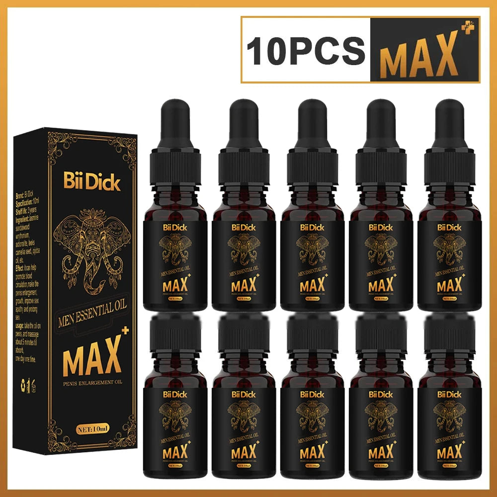 10PCS Male Massage Oil, Penis Enlargement & Thickening Oil, Performance Body Care Liquid for Men, Adult Product Performance Oil