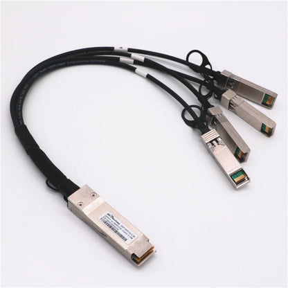 40G QSFP To 4*10G SFP+ DAC Cable 1m/2m/3m Direct Attach Copper Breakout Cable Compatible with Cisco,HuaWei,Mikrotik Fiber Switch