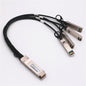 40G QSFP To 4*10G SFP+ DAC Cable 1m/2m/3m Direct Attach Copper Breakout Cable Compatible with Cisco,HuaWei,Mikrotik Fiber Switch