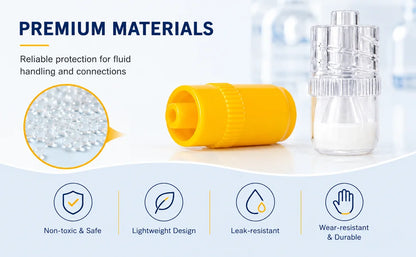 50/100Pcs 2 Color Yellow Transparent Disposable Sterile Heparin Cap Veterinary Animal Lab IV Cannula Infusion Lock Connector