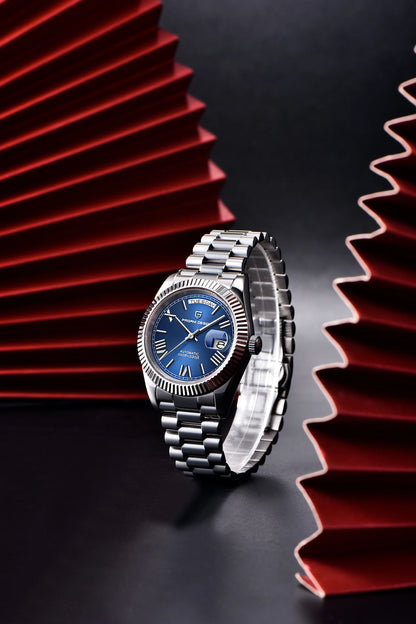 PAGANI DESIGN 2026 New Luxury Rose Gold DD40 Automatic Watch For Men 8285 Mechanical Wristwatch Men Stainless Steel Waterproof
