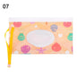 Cute EVA Baby Wet Wipe Pouch Wipes Holder Case Flip Cover Snap-Strap Reusable Refillable Wet Wipe Bag Outdoor Home Tissue Box