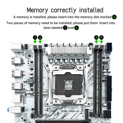 MACHINIST White X99 Motherboard Kit Set Optional Xeon E5 2640 V4 LGA 2011-3 CPU DDR4 2*8G=16GB RAM NVME/SATA M.2 PR9-H Combo