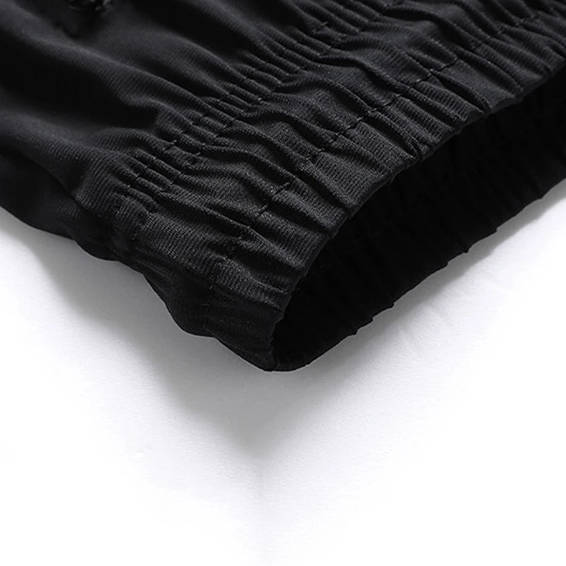 Men Casual Shorts Sweatpants Plus Size 3/4 Pants Quater Pants 110-175kg 1XL-7XL Loose Elastic Sport Pants Big Size Men Clothing