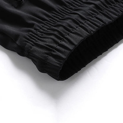 Men Casual Shorts Sweatpants Plus Size 3/4 Pants Quater Pants 110-175kg 1XL-7XL Loose Elastic Sport Pants Big Size Men Clothing
