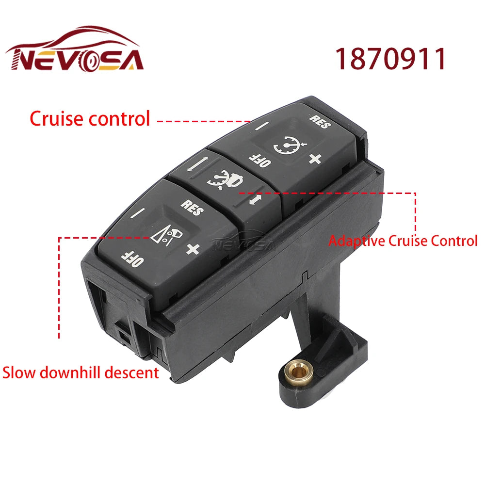 Green Light For SCANIA P G R T Series Steering Wheel Module Telephone Menu Switch Adaptive Cruise Control Truck Switch Button